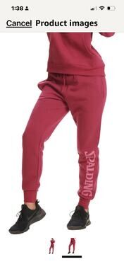NWT Spauling Red Plum Plum Gym Essentials Joggers